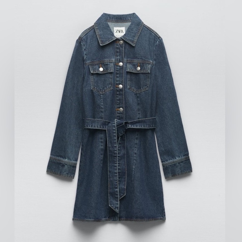 Zara Denim Dress with Belt